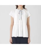 【ブルーレーベル クレストブリッジ/BLUE LABEL CRESTBRIDGE】のコンパクトタイプライターペプラムブラウス 人気、トレンドファッション・服の通販 founy(ファニー) ファッション Fashion レディースファッション Fashion for Women トップス・カットソー Cut & Sew Tops シャツ・ブラウス・オフィスカジュアル Elegant Blouses & Button-Ups ギャザー Gathered, Ruffled ペプラム Peplum, Flared Hem リボン Ribbon, Bow 切替 Switching, Contrast Panel thumbnail ホワイト|ID: prp329100004527857 ipo3291000000032765178