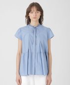 【ブルーレーベル クレストブリッジ/BLUE LABEL CRESTBRIDGE】のコンパクトタイプライターペプラムブラウス 人気、トレンドファッション・服の通販 founy(ファニー) ファッション Fashion レディースファッション Fashion for Women トップス・カットソー Cut & Sew Tops シャツ・ブラウス・オフィスカジュアル Elegant Blouses & Button-Ups ギャザー Gathered, Ruffled ペプラム Peplum, Flared Hem リボン Ribbon, Bow 切替 Switching, Contrast Panel thumbnail サックス|ID: prp329100004527857 ipo3291000000032765180