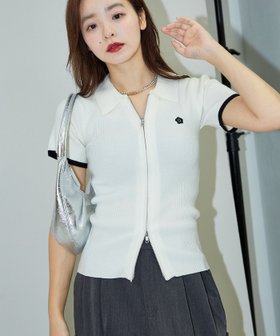 【フリークスストア/FREAK'S STORE】 袖配色 襟付き ジップ サマーニットポロ 限定展開 25SS人気、トレンドファッション・服の通販 founy(ファニー) ファッション Fashion レディースファッション Ladies' Fashion Online トップス・カットソー Tops/Tshirt ニット Knit Tops カーゴパンツ Cargo Pants シンプル Simple ジップ Zip スペシャル Special スラックス Slacks デニム Denim バランス Balance フィット Fit ミニスカート Mini Skirt リアル Real ワイド Wide ワンポイント One Point S/S・春夏 Ss・Spring/Summer おすすめ Recommend 夏 Summer 2025年 2025 2025春夏・S/S Ss,Spring/Summer,2025 |ID:prp329100004527876