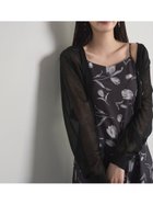 【セルフォード/CELFORD】のシアーVネックカーディガン 人気、トレンドファッション・服の通販 founy(ファニー) ファッション Fashion レディースファッション Ladies' Fashion Online トップス・カットソー Tops/Tshirt カーディガン Cardigans Vネック V-Neck カーディガン Cardigan シアー Sheer シフォン Chiffon フロント Front メタル Metal エレガント 上品 Elegant thumbnail BLK[009]|ID: prp329100004527895 ipo3291000000032682549