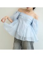 【リリーブラウン/Lily Brown】の【WEB限定カラー】3wayシアージャガードペプラムブラウス BLU[086]|ID: prp329100004527920 ipo3291000000032099442