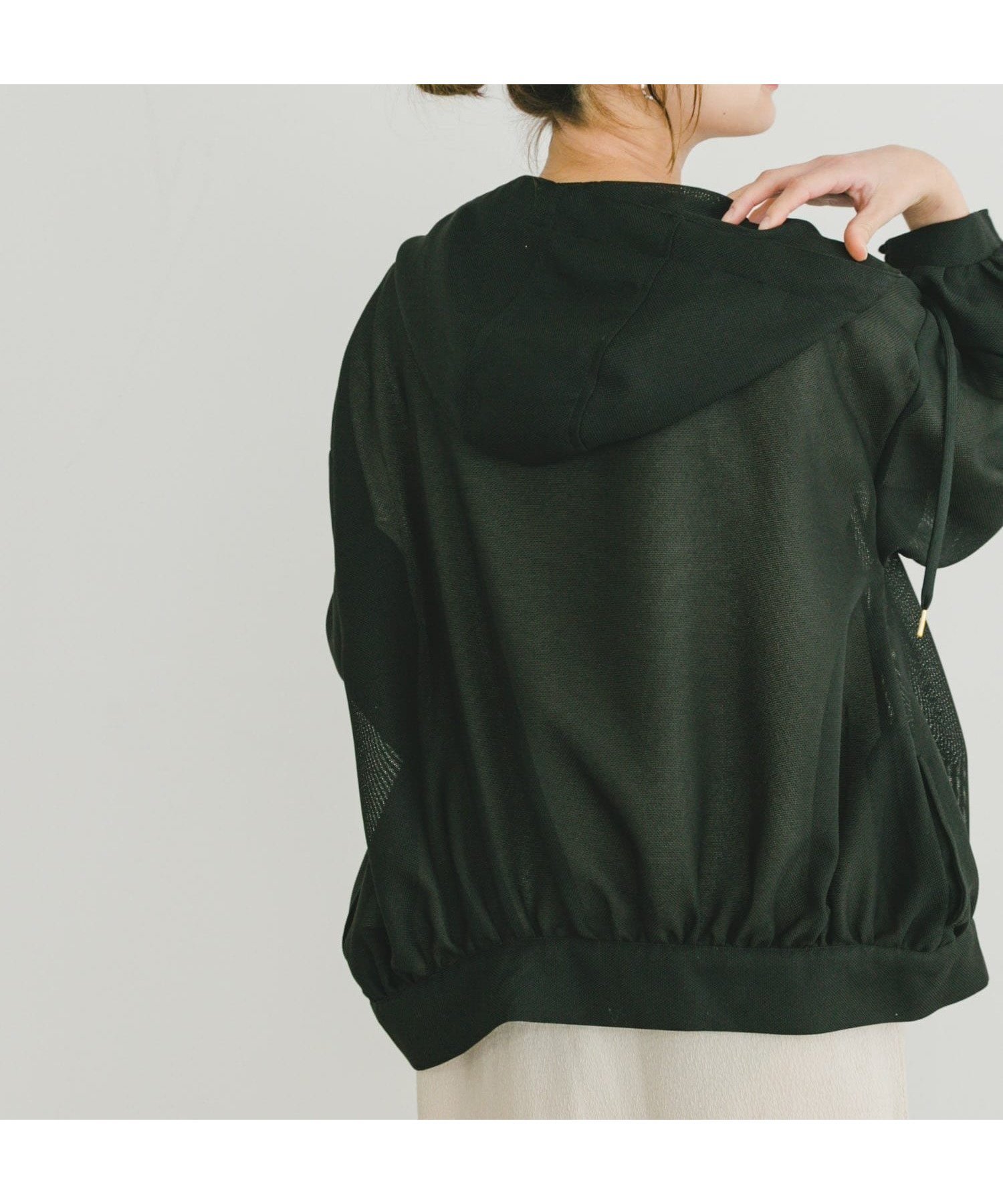 【その他のブランド/Other】のメッシュマウンテンパーカー インテリア・キッズ・メンズ・レディースファッション・服の通販 founy(ファニー) 　ファッション　Fashion　レディースファッション　WOMEN　トップス・カットソー　Tops/Tshirt　パーカ　Sweats　2025年　2025　2025春夏・S/S　Ss,Spring/Summer,2025　アウトドア　Outdoor　バランス　Balance　パーカー　Hoodie　ボトム　Bottom　メッシュ　Mesh　夏　Summer　S/S・春夏　Ss・Spring/Summer　BLK|ID: prp329100004527926 ipo3291000000032222835