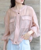 【バブ ブージュルード/Bab Bou Jeloud】のドロストシアーブルゾン 人気、トレンドファッション・服の通販 founy(ファニー) ファッション Fashion レディースファッション Fashion for Women アウター Coat / Outerwear Collection ブルゾンジャケット・スポーティアウター Blouson Jackets エアリー Airy Texture シアー Sheer, See-Through ジーンズ Jeans, Denim Pants スラックス Slacks, Dress Pants バランス Balance, Style Balance パイピング Piping, Trim Design ブルゾン Blouson, Bomber Jacket 夏 Summer 春 Spring thumbnail PINK|ID: prp329100004527943 ipo3291000000033057501
