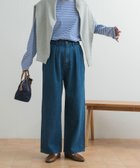 【アーバンリサーチ ドアーズ/URBAN RESEARCH DOORS】の2タックギャザーデニムパンツ INDIGO|ID: prp329100004527946 ipo3291000000032018609