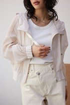 【アズール バイ マウジー/AZUL by moussy】のシアーフーディーブルゾン IVOY3|ID: prp329100004527957 ipo3291000000032665946