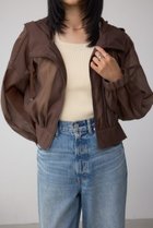【アズール バイ マウジー/AZUL by moussy】のシアーフーディーブルゾン BRN|ID: prp329100004527957 ipo3291000000032665948