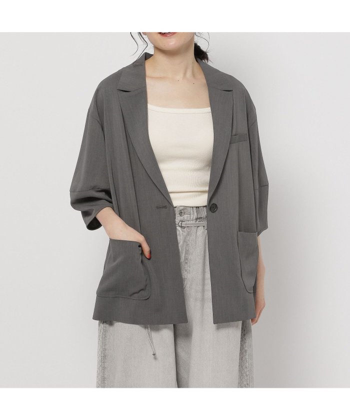 【ニコアンド/niko and】の半袖コクーンジャケット インテリア・キッズ・メンズ・レディースファッション・服の通販 founy(ファニー) https://founy.com/ ファッション Fashion レディースファッション WOMEN アウター Coat Outerwear ジャケット Jackets おすすめ Recommend ショルダー Shoulder ジャケット Jacket スリーブ Sleeve セットアップ Set Up ドロップ Drop ハーフ Half ポケット Pocket 半袖 Short Sleeve 夏 Summer 春 Spring S/S・春夏 Ss・Spring/Summer |ID: prp329100004527964 ipo3291000000032018666