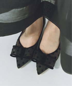 【ル タロン/Le Talon】の《追加》ポインテッドチュールリボンフラット 人気、トレンドファッション・服の通販 founy(ファニー) ファッション Fashion レディースファッション WOMEN シューズ Shoes シルバー Silver チュール Tulle デニム Denim フラット Flat ボトム Bottom モチーフ Motif リボン Ribbon 人気 Popularity |ID:prp329100004527988