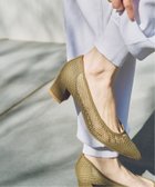 【ル タロン/Le Talon】の《追加2》4.5cmポインテッドネットパンプス カーキ|ID: prp329100004527993 ipo3291000000032592829