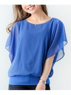 【ジュノア/JUNOAH】のシフォントップス 人気、トレンドファッション・服の通販 founy(ファニー) ファッション Fashion レディースファッション WOMEN トップス・カットソー Tops/Tshirt thumbnail ブルー|ID: prp329100004528006 ipo3291000000032018823