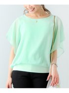 【ジュノア/JUNOAH】のシフォントップス 人気、トレンドファッション・服の通販 founy(ファニー) ファッション Fashion レディースファッション WOMEN トップス・カットソー Tops/Tshirt thumbnail ミントグリーン|ID: prp329100004528006 ipo3291000000032018827