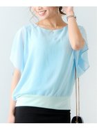 【ジュノア/JUNOAH】のシフォントップス 人気、トレンドファッション・服の通販 founy(ファニー) ファッション Fashion レディースファッション WOMEN トップス・カットソー Tops/Tshirt thumbnail ライトブルー|ID: prp329100004528006 ipo3291000000032018830
