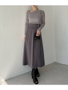 【スナイデル/SNIDEL】のスリットレイヤードスカショーパン CGRY[007]|ID: prp329100004528019 ipo3291000000032018870