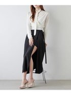【スナイデル/SNIDEL】のスリットレイヤードスカショーパン BLK[009]|ID: prp329100004528019 ipo3291000000032018872