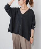 【スピック&スパン/Spick & Span】の手洗い可 / ギマコットンオーバーサイズカーディガン ブラック|ID: prp329100004528024 ipo3291000000032666710