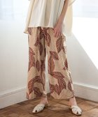 【ヴィータフェリーチェ/VitaFelice】のクールロングパンツ 人気、トレンドファッション・服の通販 founy(ファニー) ファッション Fashion レディースファッション WOMEN パンツ Pants エスニック Ethnic リラックス Relax ロング Long ワイド Wide thumbnail ボタニカルブラウン|ID: prp329100004528025 ipo3291000000032018906