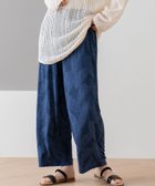 【ヴィータフェリーチェ/VitaFelice】のクールロングパンツ 人気、トレンドファッション・服の通販 founy(ファニー) ファッション Fashion レディースファッション WOMEN パンツ Pants エスニック Ethnic リラックス Relax ロング Long ワイド Wide thumbnail リーフネイビー|ID: prp329100004528025 ipo3291000000032018908