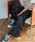 【ヴィータフェリーチェ/VitaFelice】のクールロングパンツ 人気、トレンドファッション・服の通販 founy(ファニー) ファッション Fashion レディースファッション WOMEN パンツ Pants エスニック Ethnic リラックス Relax ロング Long ワイド Wide thumbnail リボンブラック|ID: prp329100004528025 ipo3291000000032018913