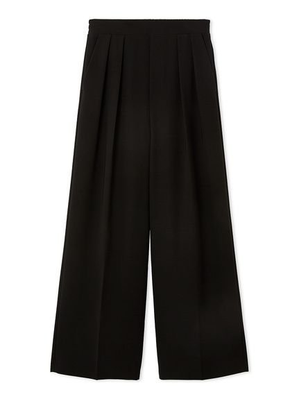 【フレイ アイディー/FRAY I.D】のツータックパンツ/ウォッシャブル・防シワ インテリア・キッズ・メンズ・レディースファッション・服の通販 founy(ファニー) 　ファッション　Fashion　レディースファッション　WOMEN　パンツ　Pants　ウォッシャブル　Washable　洗える　Washable　吸水　Water Absorption　ジャージー　Jersey　スーツ　Suit　セットアップ　Set Up　センター　Center　ファブリック　Fabric　おすすめ　Recommend　BLK[009]|ID: prp329100004528045 ipo3291000000032018995