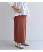 【その他のブランド/Other】の【マタニティ】セルフカット リブ タイト スカート ピンクブラウン|ID: prp329100004528050 ipo3291000000032019021