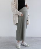 【その他のブランド/Other】の【マタニティ】セルフカット リブ タイト スカート ライトグリーン|ID: prp329100004528050 ipo3291000000032019024
