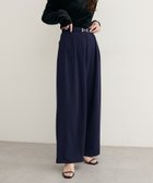 【ナチュラルクチュール/natural couture】のビットベルトストレッチパンツ ネイビー|ID: prp329100004528069 ipo3291000000033859954