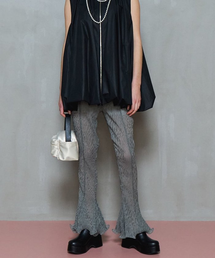 【メゾンスペシャル/MAISON SPECIAL】のRuffle Hem Flare Pants インテリア・キッズ・メンズ・レディースファッション・服の通販 founy(ファニー) https://founy.com/ ファッション Fashion レディースファッション WOMEN パンツ Pants カットソー Cut And Sew シフォン Chiffon プリント Print メッシュ Mesh モチーフ Motif 夏 Summer |ID: prp329100004528075 ipo3291000000032019129