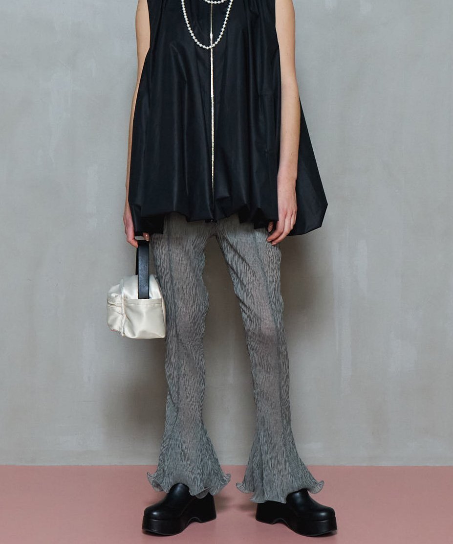 【メゾンスペシャル/MAISON SPECIAL】のRuffle Hem Flare Pants 人気、トレンドファッション・服の通販 founy(ファニー) 　ファッション　Fashion　レディースファッション　WOMEN　パンツ　Pants　カットソー　Cut And Sew　シフォン　Chiffon　プリント　Print　メッシュ　Mesh　モチーフ　Motif　夏　Summer　 other-1|ID: prp329100004528075 ipo3291000000032019129