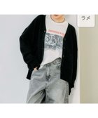 【グローバルワーク/GLOBAL WORK】の吉高由里子さん着用/スッキレイVネックカーディガン長袖/283832 ブラックラメ09|ID: prp329100004528076 ipo3291000000032019136