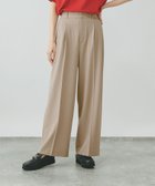 【グローバルワーク/GLOBAL WORK】の貴島明日香さん着用/ウツクシルエットDRYワイドパンツ/289061 ベージュ52|ID: prp329100004528088 ipo3291000000033501729