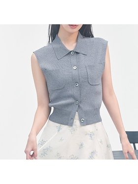 【フレイ アイディー/FRAY I.D】のポロカラーノースリニットジレ/接触冷感 人気、トレンドファッション・服の通販 founy(ファニー) ファッション Fashion レディースファッション WOMEN アウター Coat Outerwear トップス・カットソー Tops/Tshirt ニット Knit Tops ベスト/ジレ Gilets/Vests エレガント 上品 Elegant トレンド Trend バランス Balance ポケット Pocket モダン Modern 人気 Popularity 定番 Standard |ID:prp329100004528091