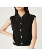 【フレイ アイディー/FRAY I.D】のポロカラーノースリニットジレ/接触冷感 人気、トレンドファッション・服の通販 founy(ファニー) ファッション Fashion レディースファッション WOMEN アウター Coat Outerwear トップス・カットソー Tops/Tshirt ニット Knit Tops ベスト/ジレ Gilets/Vests エレガント 上品 Elegant トレンド Trend バランス Balance ポケット Pocket モダン Modern 人気 Popularity 定番 Standard thumbnail BLK[009]|ID: prp329100004528091 ipo3291000000032019200