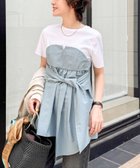【ノーリーズ/NOLLEY'S】の【追加】 【WEB先行発売】ビスチェ風コンビTシャツ グレイッシュブルー|ID: prp329100004528128 ipo3291000000032019357