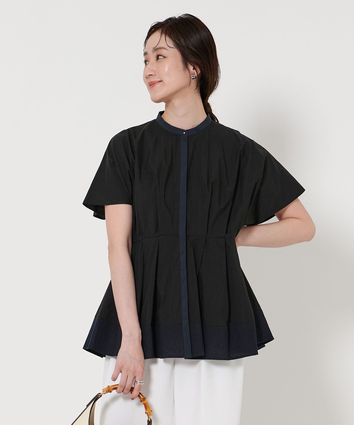 【ユナイテッドアローズ/UNITED ARROWS】のエンブロイダリー ドルマンスリーブ ブラウス インテリア・キッズ・メンズ・レディースファッション・服の通販 founy(ファニー) 　ファッション　Fashion　レディースファッション　Ladies' Fashion Online　トップス・カットソー　Tops/Tshirt　シャツ/ブラウス　Shirts/Blouses　おすすめ　Recommend　エンブロイダリー　Embroidery　スリム　Slim　スリーブ　Sleeve　セットアップ　Set Up　タンブラー　Tumbler　パイピング　Piping　リラックス　Relax　ヴィンテージ　Vintage　ビジネス 仕事 通勤　Business　切替　Switching　BLACK|ID: prp329100004528135 ipo3291000000032577363