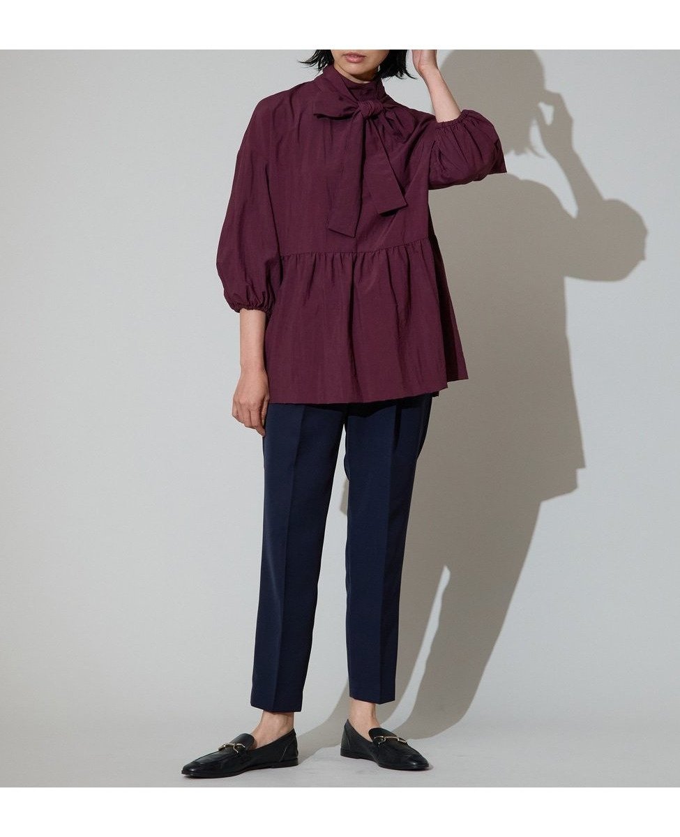 【ティアラ/Tiara】の《定番》イージータックパンツ インテリア・キッズ・メンズ・レディースファッション・服の通販 founy(ファニー) 　ファッション　Fashion　レディースファッション　Fashion for Women　パンツ　Pants & Trousers　ウォッシャブル　Machine Washable　ジャケット　Jacket, Outerwear　ストレッチ　Stretch, Stretchy Fabric　セットアップ　Set-Up, Coordinated Outfit　センター　Center, Center Line　リボン　Ribbon, Bow　定番　Standard, Basic Item　ネイビー|ID: prp329100004528136 ipo3291000000032734756