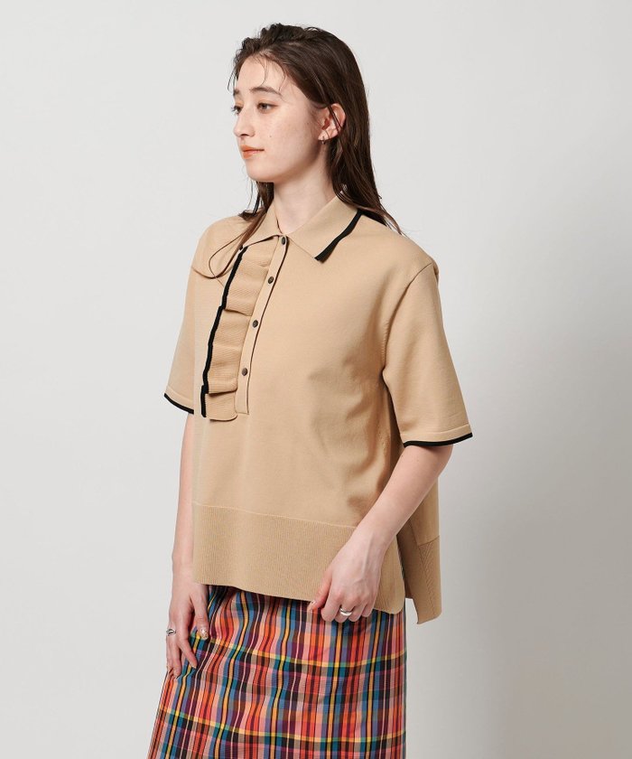 【ユナイテッドアローズ/UNITED ARROWS】のミニマルフリル ニット 5SL インテリア・キッズ・メンズ・レディースファッション・服の通販 founy(ファニー) https://founy.com/ ファッション Fashion レディースファッション Fashion for Women トップス・カットソー Cut & Sew Tops ニット Knit Tops & Sweaters おすすめ Recommended / Our Picks スリット Slit, Slit Detail タイトスカート Pencil Skirt, Tight Skirt デニム Denim, Jeans Material フリル Frill, Ruffle フロント Front, Front Design マニッシュ Mannish, Boyish ワイド Wide, Wide Fit |ID: prp329100004528139 ipo3291000000032539668