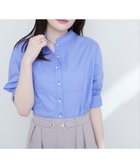 【ナチュラルクチュール/natural couture】のパール釦ヨーク切替5分袖シャツブラウス 人気、トレンドファッション・服の通販 founy(ファニー) ファッション Fashion レディースファッション WOMEN トップス・カットソー Tops/Tshirt シャツ/ブラウス Shirts/Blouses 2025年 2025 2025春夏・S/S Ss,Spring/Summer,2025 キャミワンピース Cami Dress シンプル Simple デニム Denim パール Pearl ボトム Bottom ヨーク Yoke エレガント 上品 Elegant 人気 Popularity 切替 Switching thumbnail ブルー|ID: prp329100004528153 ipo3291000000032509677