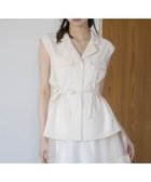 【ノエラ/Noela】の【新色追加】ウエストギャザージレブラウス 人気、トレンドファッション・服の通販 founy(ファニー) ファッション Fashion レディースファッション Fashion for Women アウター Coat / Outerwear Collection トップス・カットソー Cut & Sew Tops シャツ・ブラウス・オフィスカジュアル Elegant Blouses & Button-Ups ベスト&ジレ / 重ね着スタイル Vests & Gilets おすすめ Recommended / Our Picks ギャザー Gathered, Ruffled トレンド Trend, Trending Now フェミニン Feminine, Girly フレア Flare, Flared ペプラム Peplum, Flared Hem ポケット Pocket, Pocket Detail リボン Ribbon, Bow レース Lace, Lace Fabric 切替 Switching, Contrast Panel thumbnail オフホワイト|ID: prp329100004528168 ipo3291000000033449047
