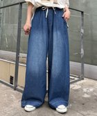 【チャオパニックティピー/CIAOPANIC TYPY】の【低身長・高身長対応/サイズ展開あり】柔らかワイドイージーデニム 人気、トレンドファッション・服の通販 founy(ファニー) ファッション Fashion レディースファッション WOMEN 春 Spring シアー Sheer タンク Tank デニム Denim 楽ちん Easy ワイド Wide S/S・春夏 Ss・Spring/Summer おすすめ Recommend 夏 Summer thumbnail ブルー|ID: prp329100004528191 ipo3291000000032019641