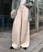 【チャオパニックティピー/CIAOPANIC TYPY】の【低身長・高身長対応/サイズ展開あり】柔らかワイドイージーパンツ ホワイト|ID: prp329100004528191 ipo3291000000034568660