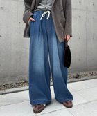 【チャオパニックティピー/CIAOPANIC TYPY】の【低身長・高身長対応/サイズ展開あり】柔らかワイドイージーパンツ ブルー|ID: prp329100004528191 ipo3291000000034568664