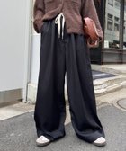 【チャオパニックティピー/CIAOPANIC TYPY】の【低身長・高身長対応/サイズ展開あり】柔らかワイドイージーパンツ ブラックその他1|ID: prp329100004528191 ipo3291000000034568670