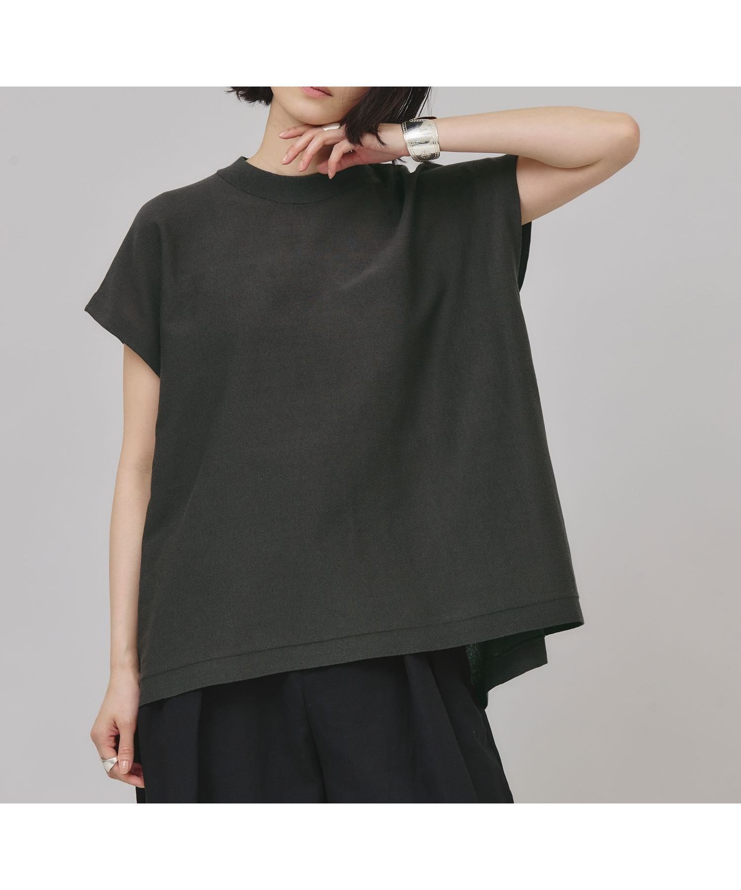 【カレンソロジー/Curensology】のニットフレアトップス 人気、トレンドファッション・服の通販 founy(ファニー) 　ファッション　Fashion　レディースファッション　WOMEN　トップス・カットソー　Tops/Tshirt　ニット　Knit Tops　エレガント 上品　Elegant　カーゴパンツ　Cargo Pants　サマー　Summer　シアー　Sheer　シンプル　Simple　スリーブ　Sleeve　デニム　Denim　フレンチ　French　ラグジュアリー　Luxury　夏　Summer　 other-1|ID: prp329100004528195 ipo3291000000032019652