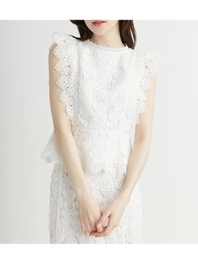 【セルフォード/CELFORD】のペプラムレースブラウス 人気、トレンドファッション・服の通販 founy(ファニー) ファッション Fashion レディースファッション WOMEN トップス・カットソー Tops/Tshirt シャツ/ブラウス Shirts/Blouses おすすめ Recommend スカラップ Scalloped セットアップ Set Up チェーン Chain デニム Denim フェミニン Feminine フリル Frills ペプラム Peplum レース Race 夏 Summer |ID:prp329100004528201
