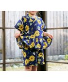 【エフオー オンラインストア/F.O.Online Store / KIDS】の【リンク】アプレのはんなりGIRLS甚平 ネイビーブルー|ID: prp329100004528219 ipo3291000000033471256