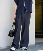 【ジャーナルスタンダード レリューム/JOURNAL STANDARD relume】の《WEB限定追加6》マットウースフレアタックパンツ ネイビー|ID: prp329100004528220 ipo3291000000032720425