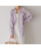 【ベイフロー/BAYFLOW】の程よい透け感 コットンシアーシャツ 人気、トレンドファッション・服の通販 founy(ファニー) ファッション Fashion レディースファッション Fashion for Women トップス・カットソー Cut & Sew Tops シャツ・ブラウス・オフィスカジュアル Elegant Blouses & Button-Ups ストライプ Stripe, Striped Pattern 定番 Standard, Basic Item フロント Front, Front Design プリント Print, Printed Pattern ポケット Pocket, Pocket Detail 羽織 Haori, Light Jacket ワッシャー Washer, Crinkled Finish おすすめ Recommended / Our Picks 夏 Summer thumbnail ラベンダー95|ID: prp329100004528231 ipo3291000000033586819