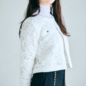 【ローズティアラ/Rose Tiara】のレースノーカラーブラウス 人気、トレンドファッション・服の通販 founy(ファニー) ファッション Fashion レディースファッション Fashion for Women トップス・カットソー Cut & Sew Tops シャツ・ブラウス・オフィスカジュアル Elegant Blouses & Button-Ups インナー Innerwear カットソー Cut and Sewn Top シアー Sheer, See-Through ショート Short, Short Length スタンダード Standard, Basic スマート Smart, Elegant チュール Tulip, Tulip Motif デニム Denim, Jeans Material フェミニン Feminine, Girly プリント Print, Printed Pattern ポケット Pocket, Pocket Detail レース Lace, Lace Fabric ワイド Wide, Wide Fit |ID:prp329100004528248