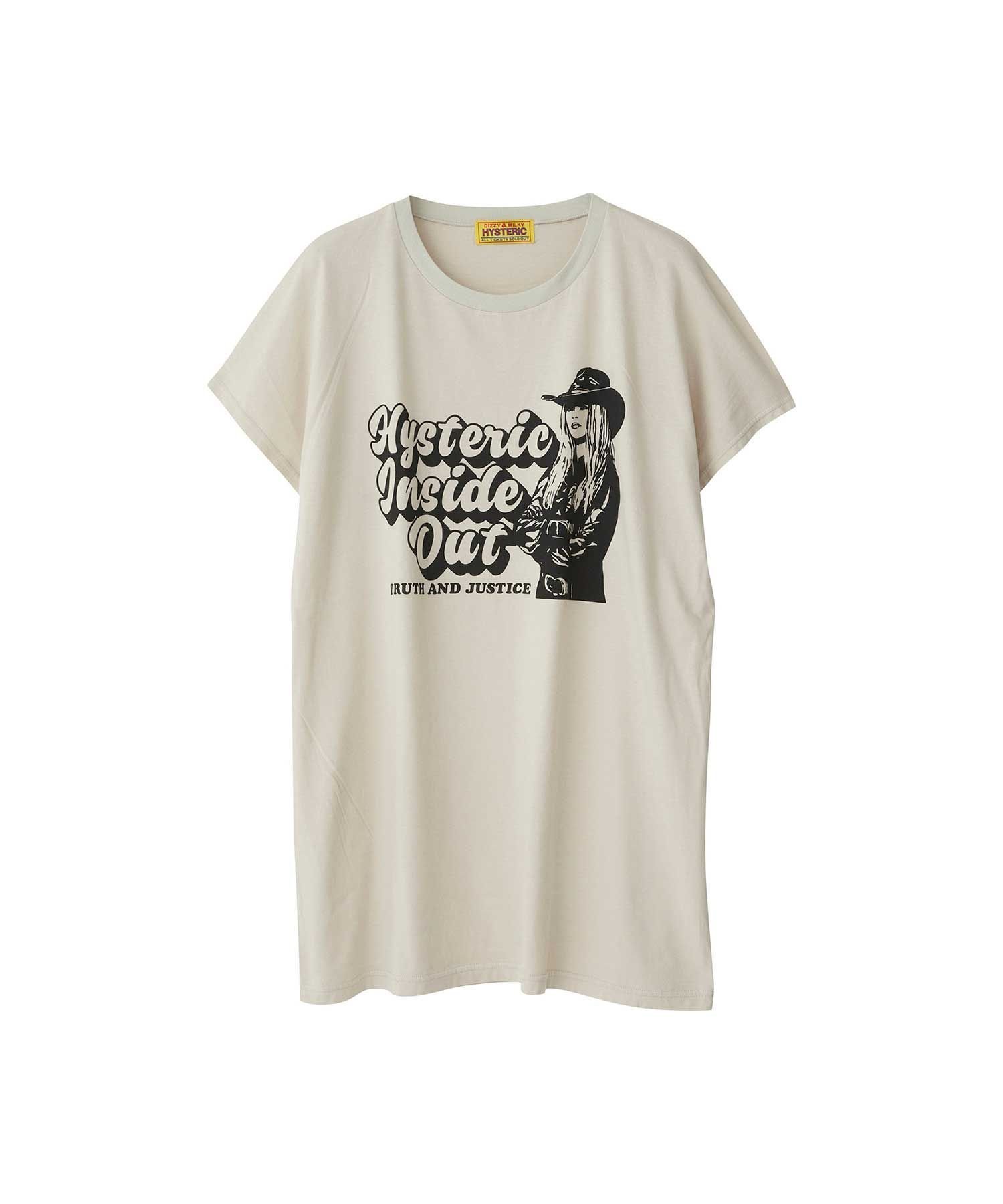 【ヒステリックグラマー/HYSTERIC GLAMOUR】のINSIDE OUT Tシャツ 人気、トレンドファッション・服の通販 founy(ファニー) 　ファッション　Fashion　レディースファッション　WOMEN　トップス・カットソー　Tops/Tshirt　シャツ/ブラウス　Shirts/Blouses　ロング / Tシャツ　T-Shirts　グラフィック　Graphic　スリーブ　Sleeve　フレンチ　French　 other-1|ID: prp329100004528260 ipo3291000000032019917