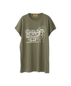 【ヒステリックグラマー/HYSTERIC GLAMOUR】のINSIDE OUT Tシャツ 人気、トレンドファッション・服の通販 founy(ファニー) ファッション Fashion レディースファッション WOMEN トップス・カットソー Tops/Tshirt シャツ/ブラウス Shirts/Blouses ロング / Tシャツ T-Shirts グラフィック Graphic スリーブ Sleeve フレンチ French thumbnail カーキ|ID: prp329100004528260 ipo3291000000032019920